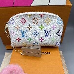 Louis Vuitton Takashi Murakami cosmetic pouch multicolor BNIB